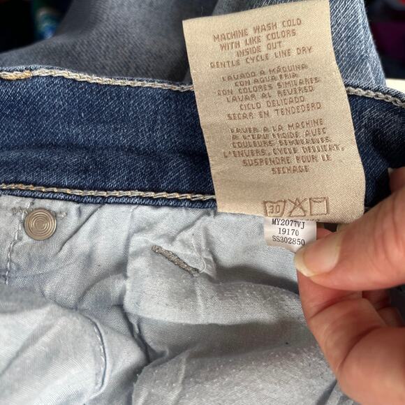 SEVEN 7 Girlfriend Capri Womens Jeans Sz 6 Medium Wash Midrise Denim Straight - Picture 10 of 10